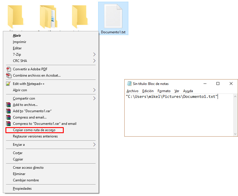 Como obtener fácilmente la ruta de un archivo en Windows, Imagen 1